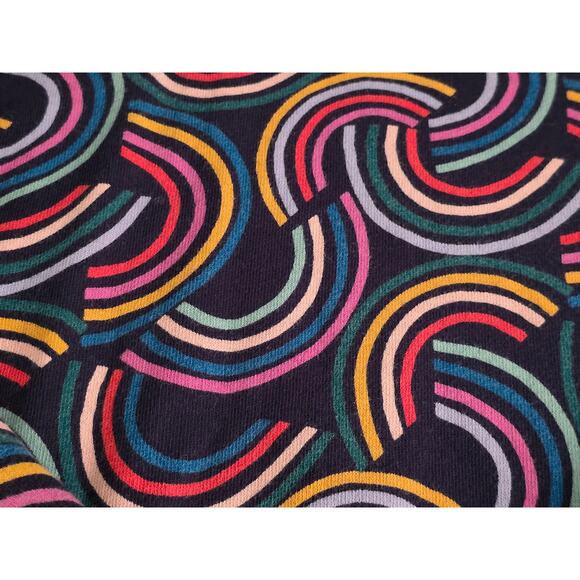 Hanna Andersson 10 Rainbow Print Balloon Sleeve French Terry Sweatshirt - Picture 8 of 8